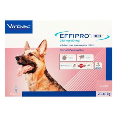 Effipro Duo Spot- On for Large Dogs 45 to 88 lbs